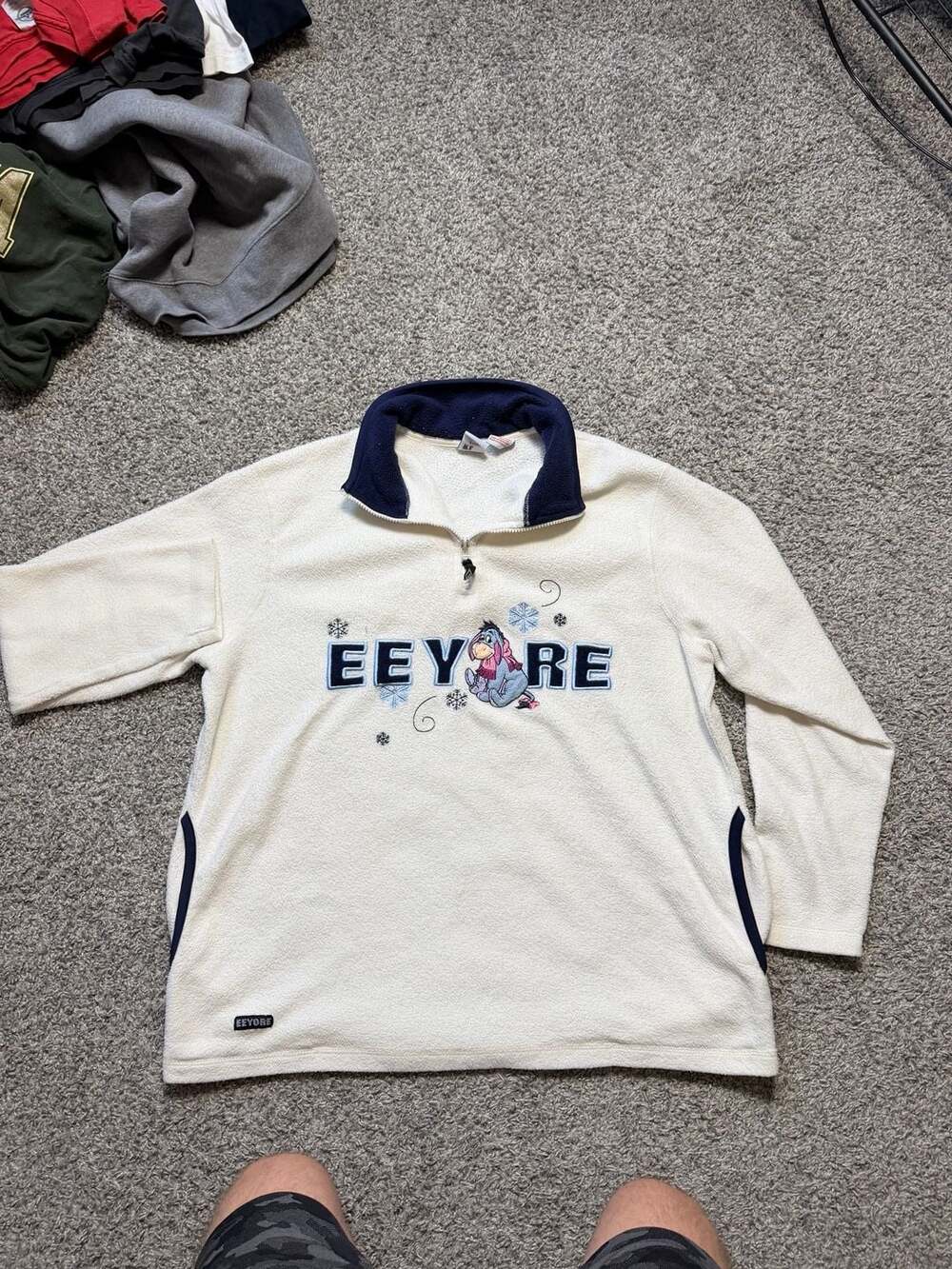Vintage Disney Eeyore Quarter-Zip Fleece